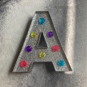 Justice Glitter Jewel Tone Light Up Initial